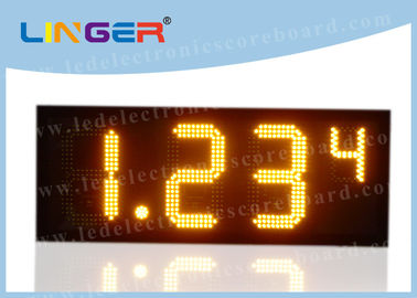 Янтарные одиночные знаки газовой цены цифров цвета с Ремоте инфракрасн 100000 часов