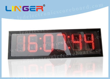 Цифровые часы автовокзала большие с деятельностью ИП65 секунд легкой водоустойчивой