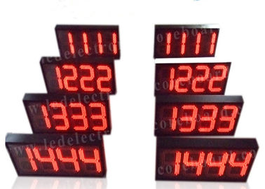 Цвет 12&quot; 300мм полу- на открытом воздухе бензоколонки знака цены цифров регулярный красный