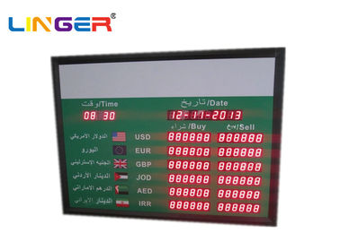 Крытая панель табло тарифа валюты 1,8 дюймов на арабском, 2 летах гарантии