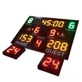 Крытое табло баскетбола цифров спортзала пользы с 24 часами съемки секунд