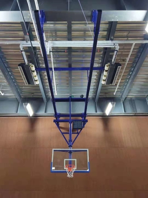 Закаленная стеклянная складчатость обруча баскетбола бакборта электрическая приостанавливала