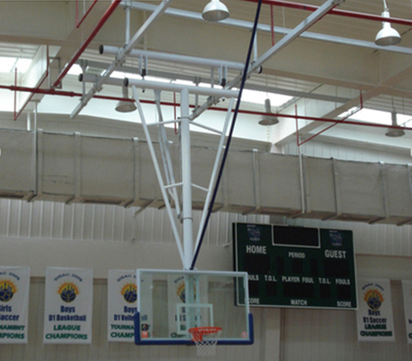 Закаленная стеклянной стойка приостанавливанная складчатостью баскетбола 1800mm x 1050mm