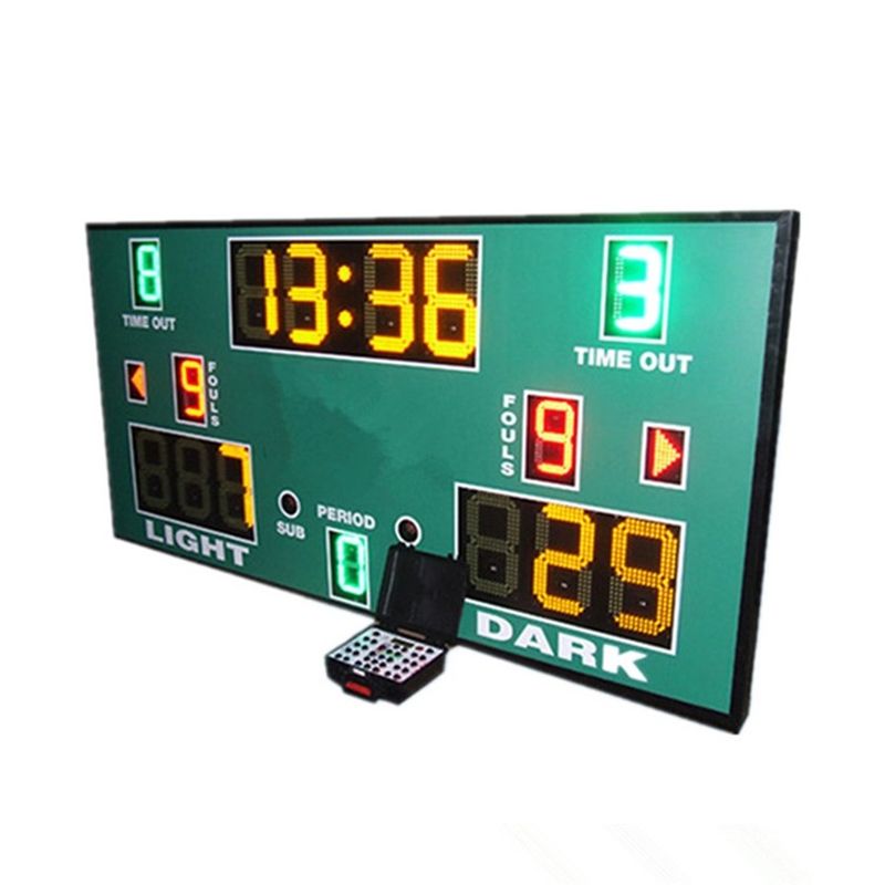 Табло баскетбола СИД 3 цветов с беспроводным регулятором программного обеспечения ПК