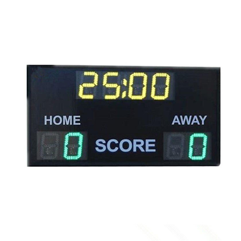 Small Red LED Football Scoreboard / Electronic Sports Scoreboard Waterproof Level